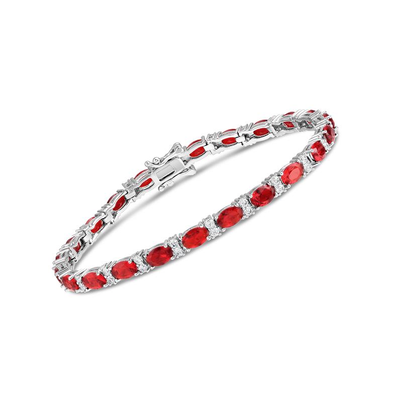 Red Tennis Bracelet